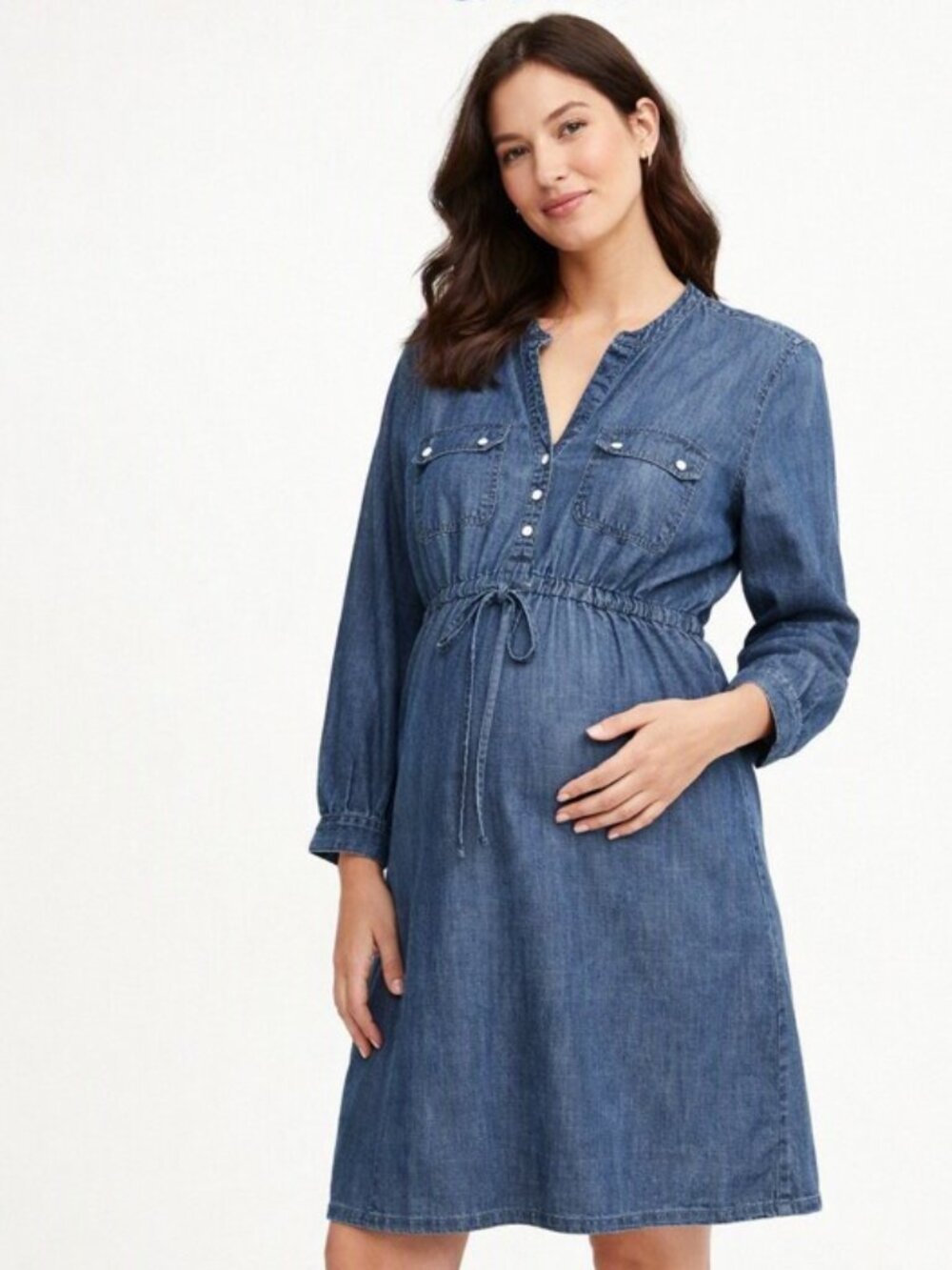 GAP Maternity Denim Dress – Size Medium